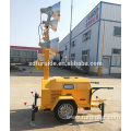 Trailer Mobile Mast Light Tower With Diverse Generator